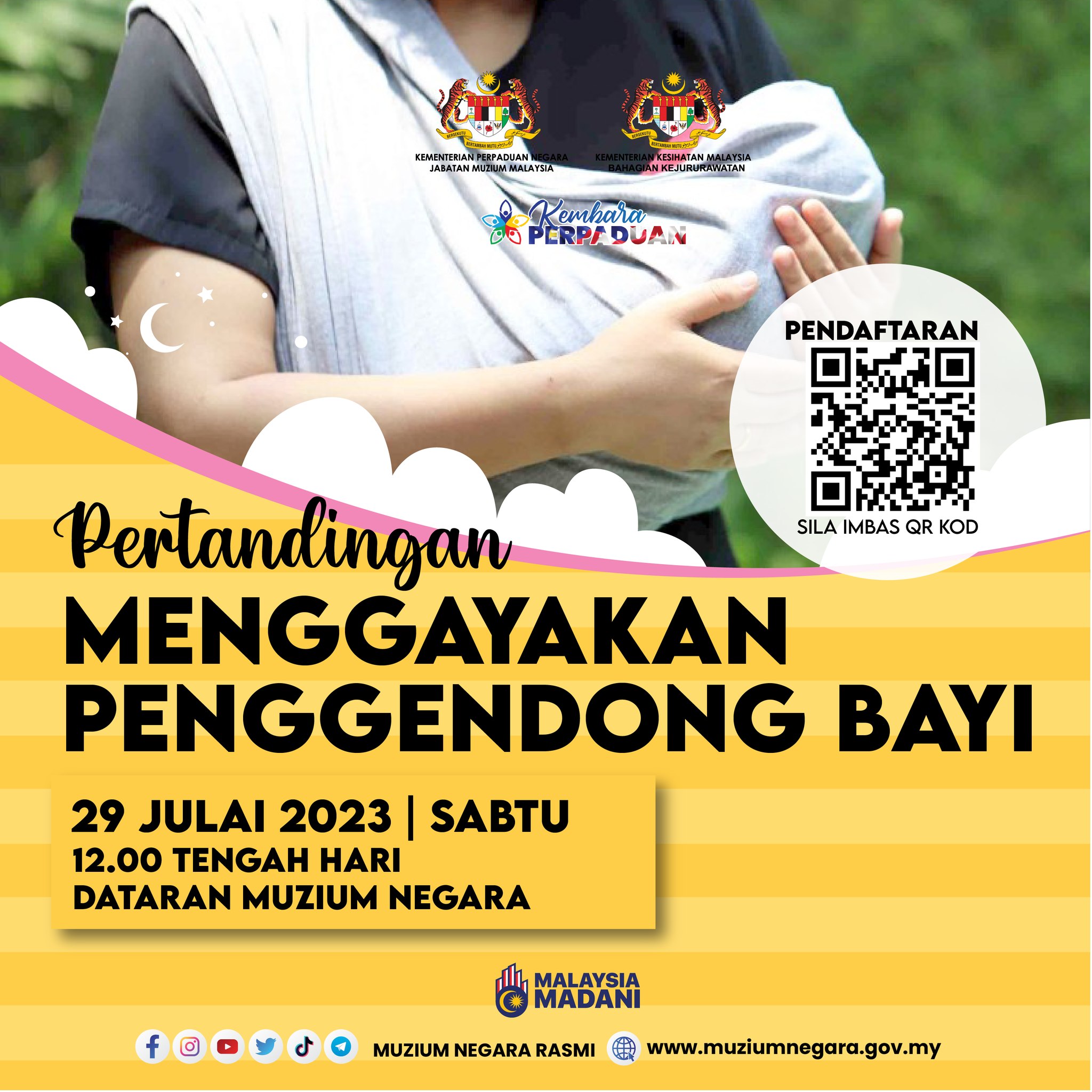 Pertandingan Menggayakan Penggendong Bayi