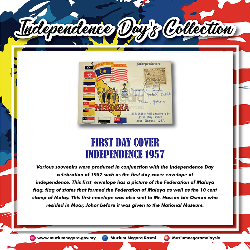 First Day Cover Independence 1957