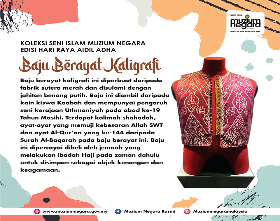 KOLEKSI AIDILADHA (BAJU BERAYAT KALIGRAFI)