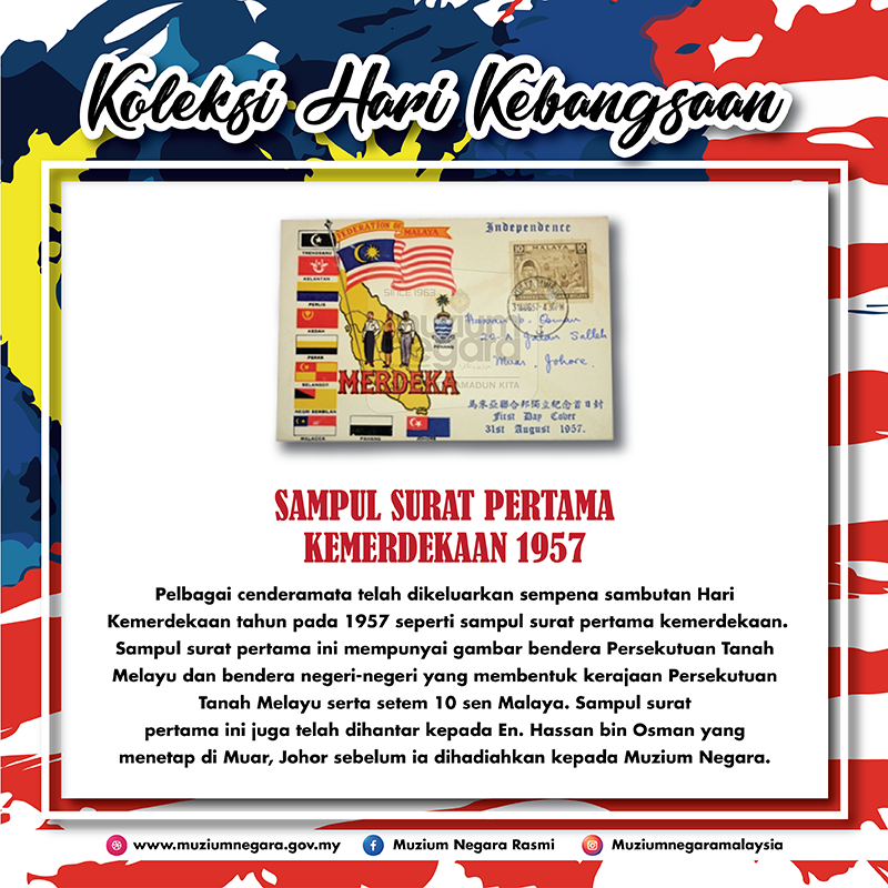 Sampul Surat Pertama Kemerdekaan 1957