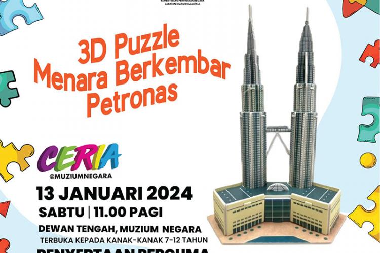 DIY 3D Puzzle Menara Berkembar Petronas