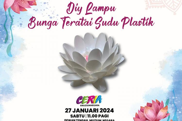 DIY Lampu Bunga Teratai Sudu Plastik